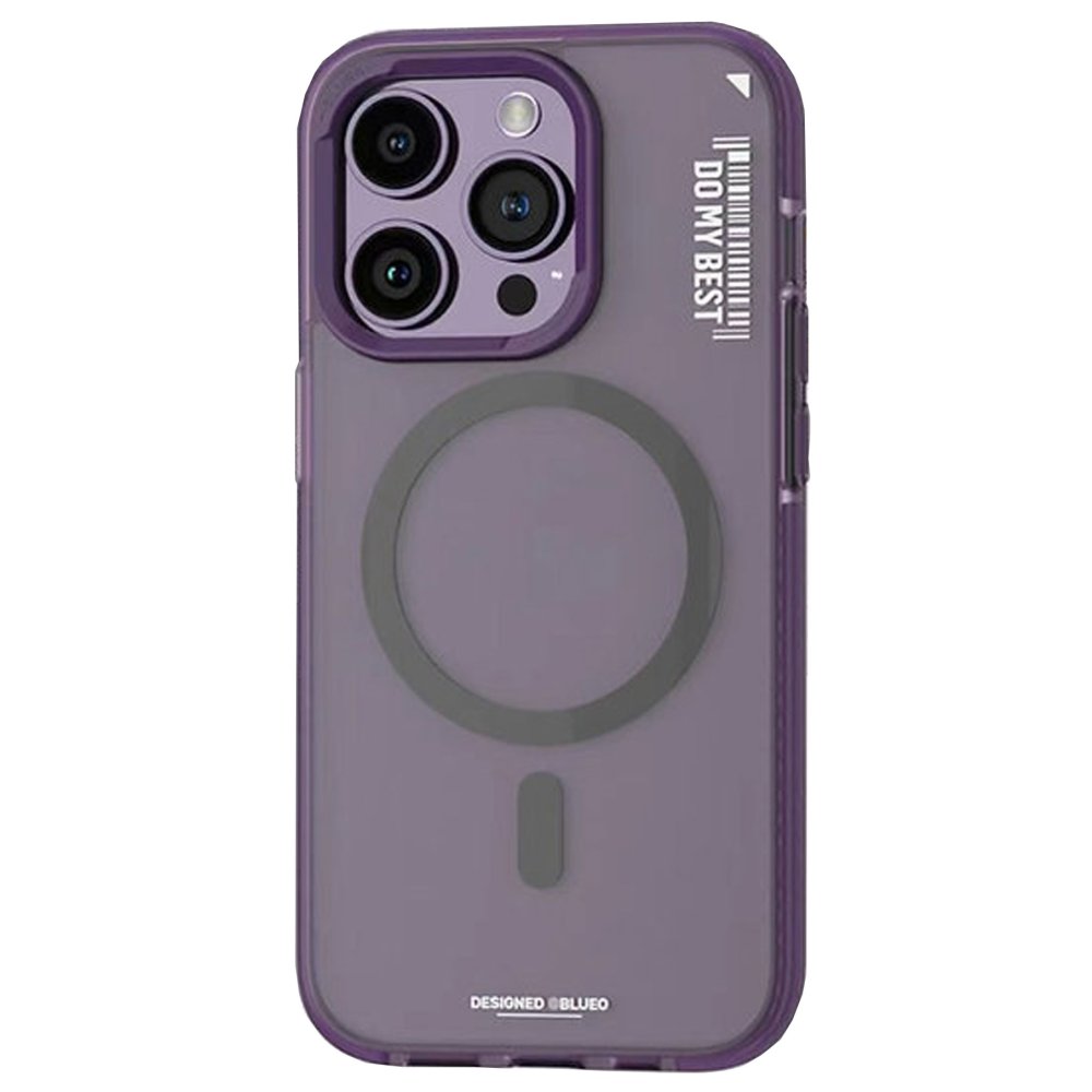iPhone 14 Pro Kılıf Blueo Friendly Magsafe Kapak - Derin Mor  iPhone 14 Pro Kılıf Blueo Friendly Magsafe Kapak - Derin Mor