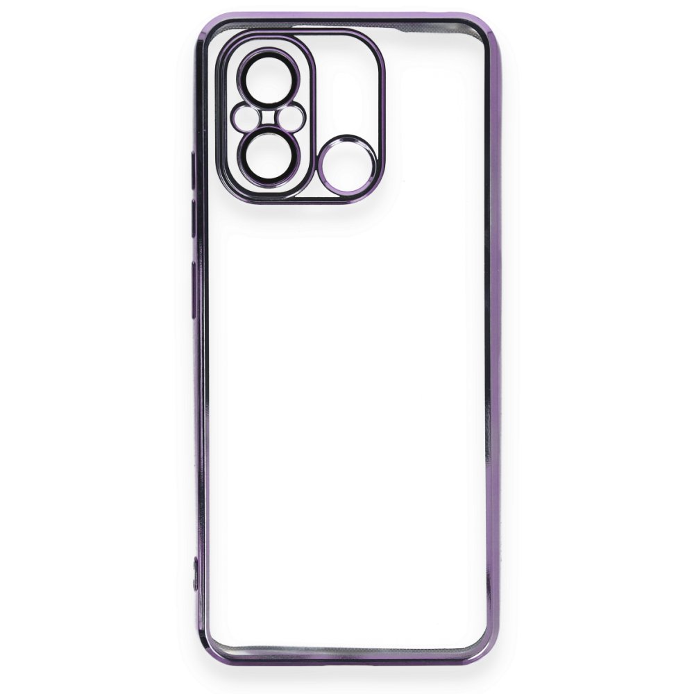 Redmi 12C Kılıf Razer Lensli Silikon - Mor
