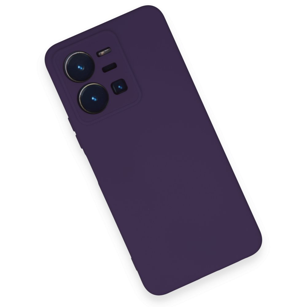 Vivo Y35 Kılıf Nano içi Kadife Silikon - Mor Vivo Y35 Kılıf Nano içi Kadife Silikon - Mor