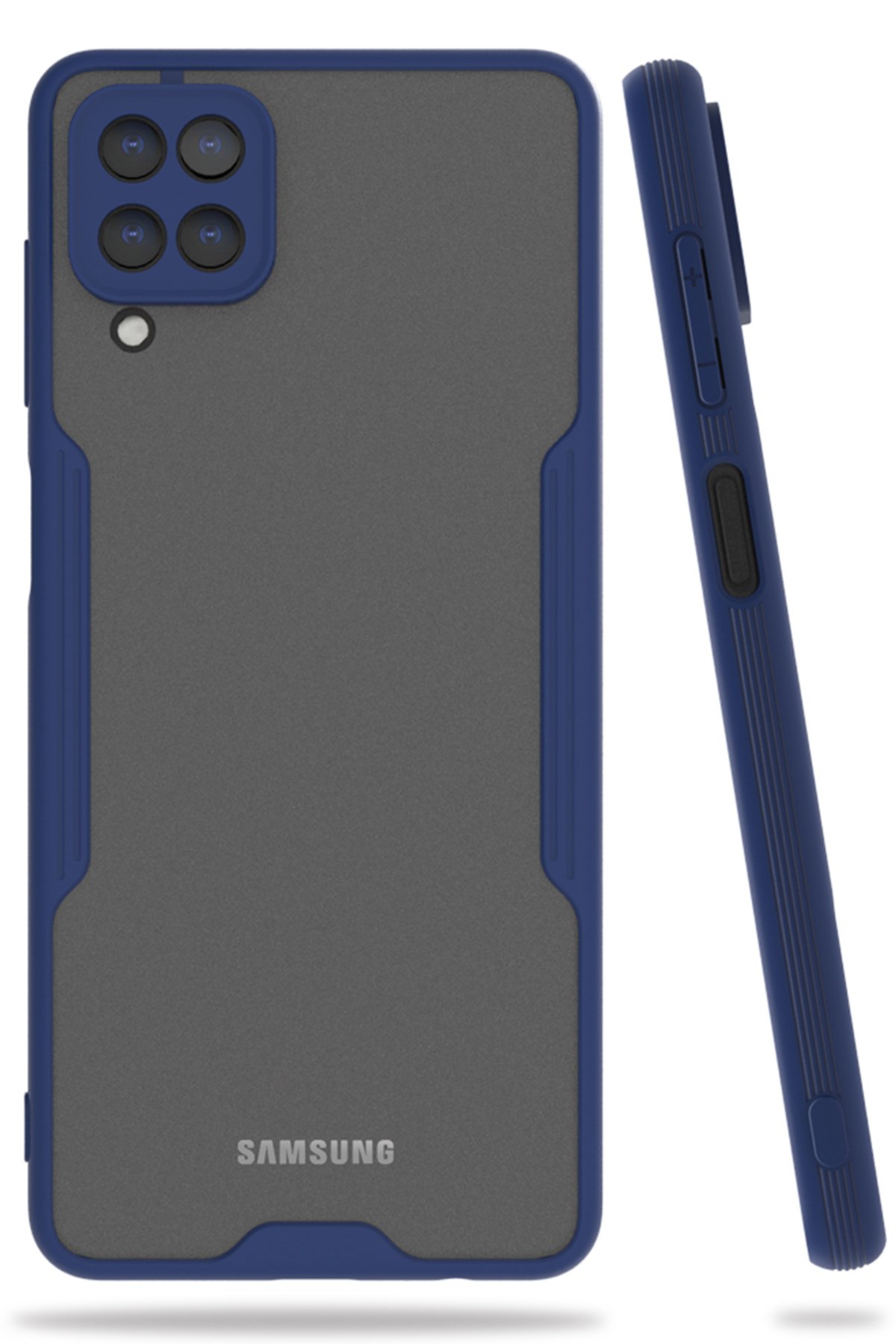  Samsung Galaxy A22 Kılıf Platin Silikon - Lacivert