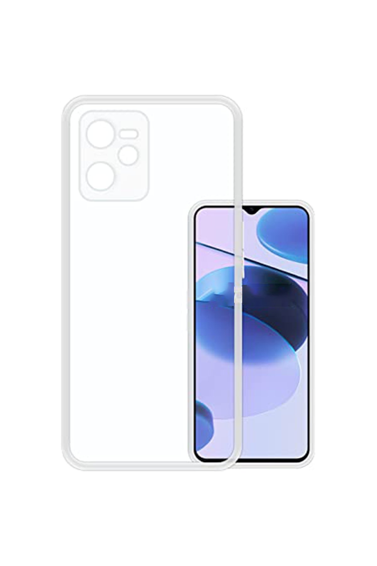  Realme C35 Kılıf Lüx Şeffaf Silikon