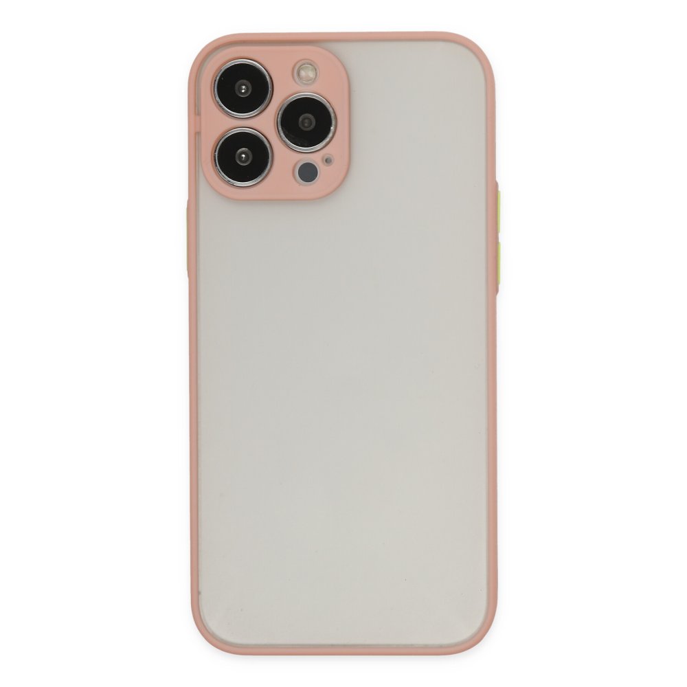  iPhone 15 Pro Kılıf Montreal Silikon Kapak - Pembe