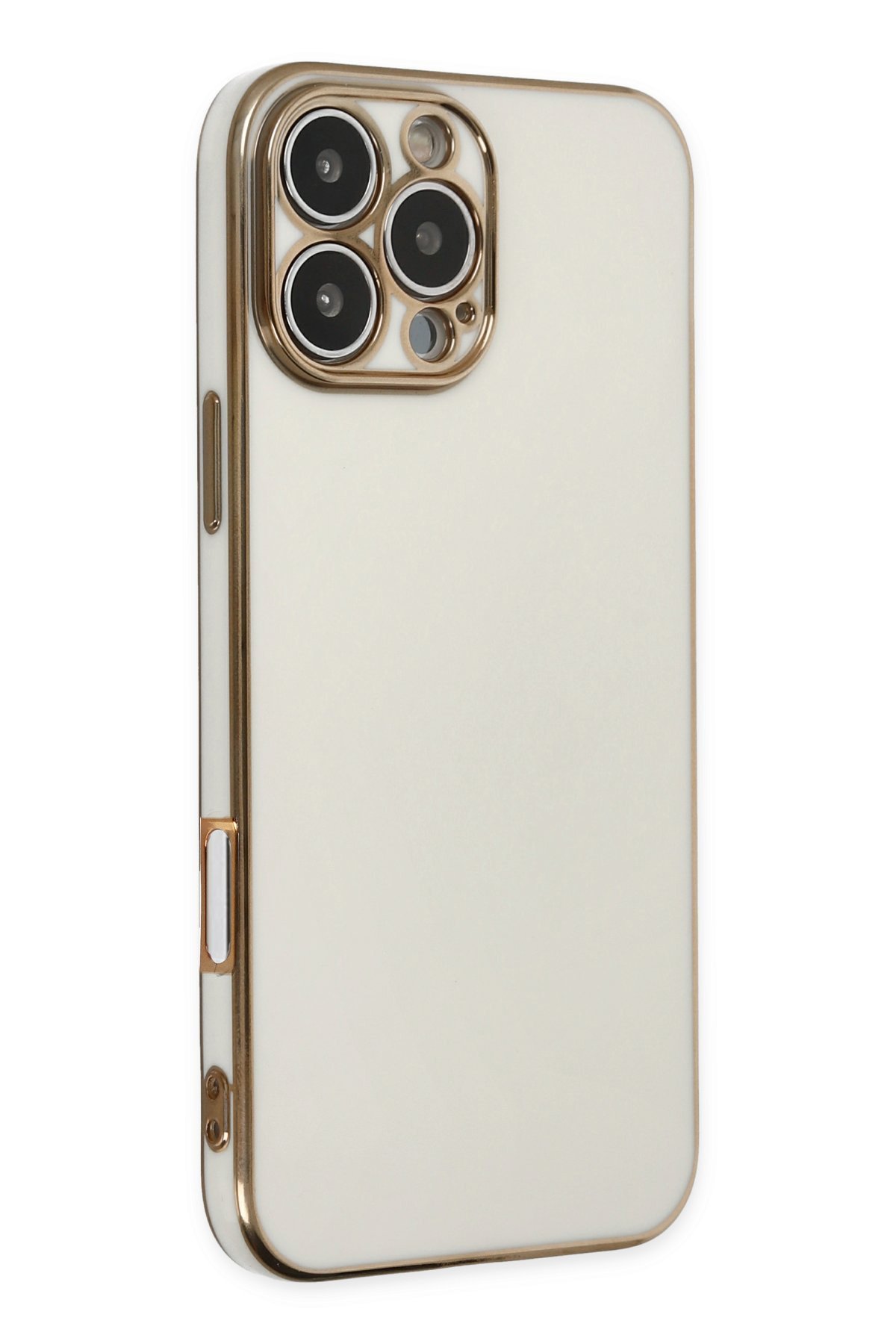  iPhone 16 Pro Kılıf Volet Silikon - Beyaz