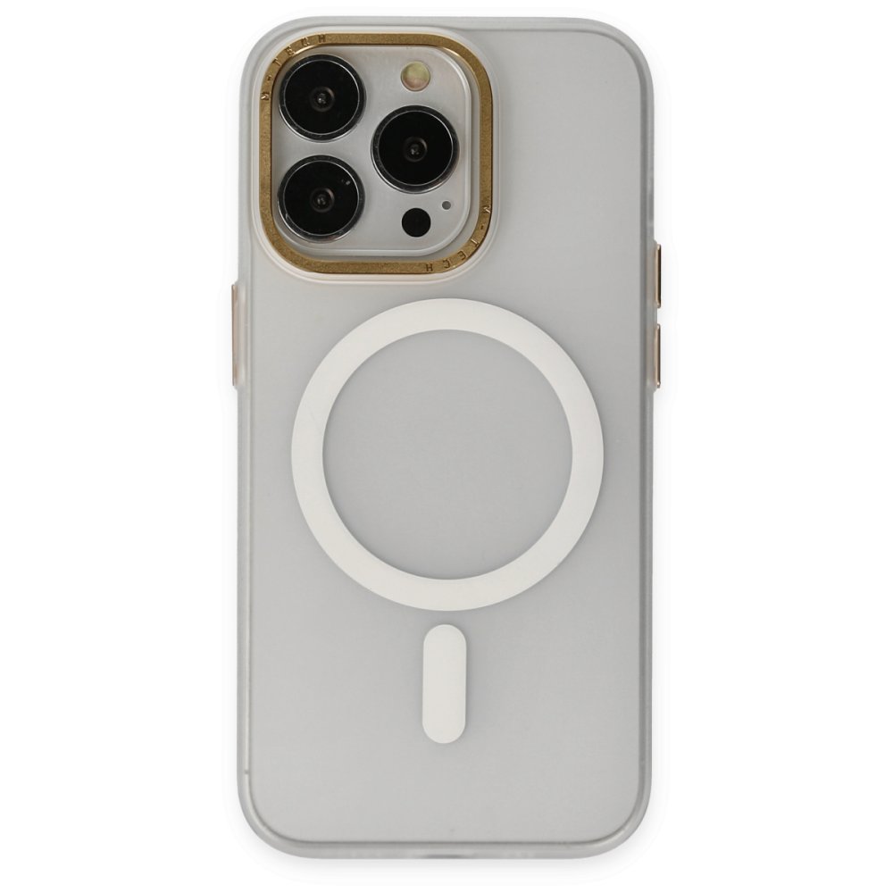  iPhone 13 Pro Kılıf Lodos Magneticsafe Mat Kapak - Şeffaf
