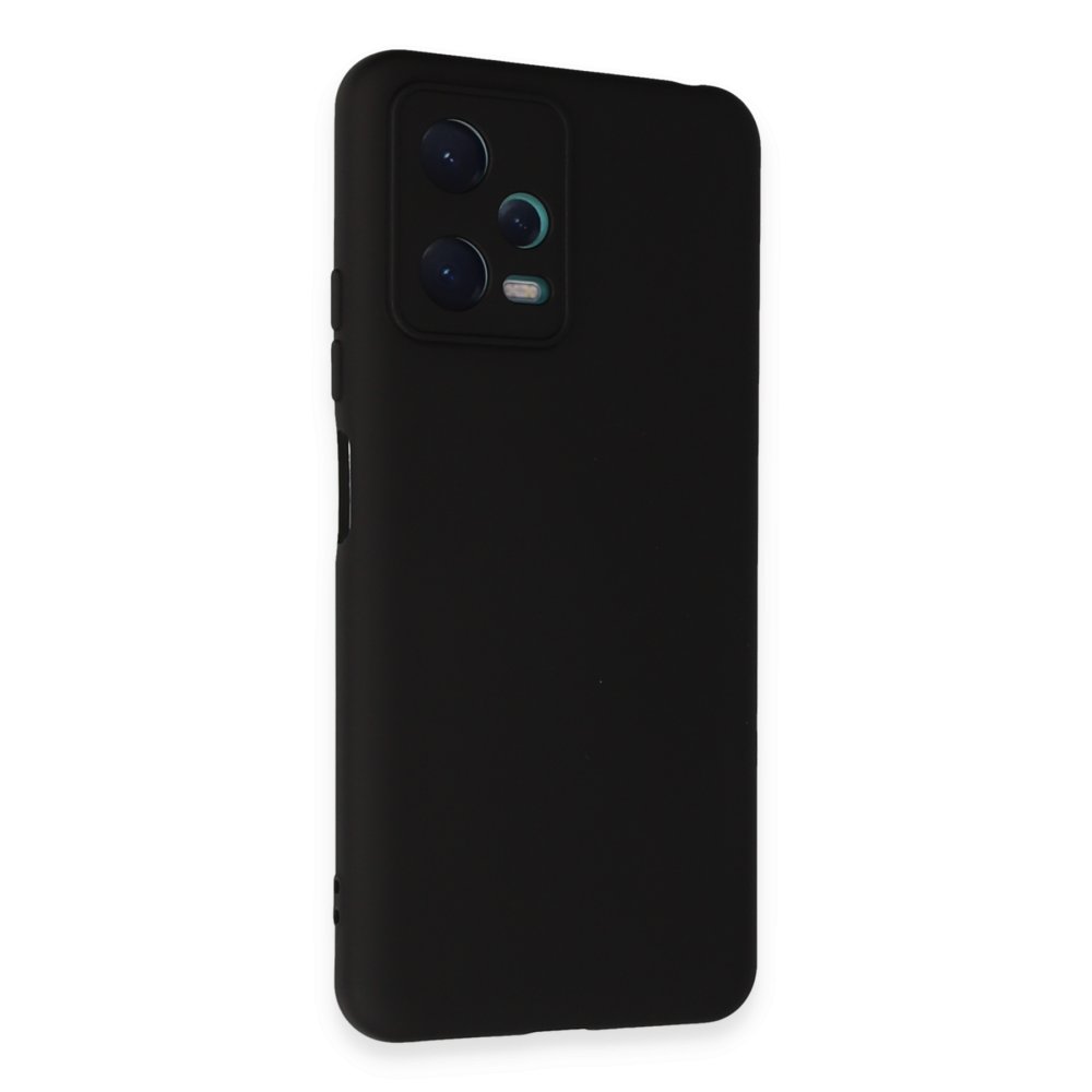 Redmi Note 12 5G Kılıf Nano içi Kadife Silikon - Siyah