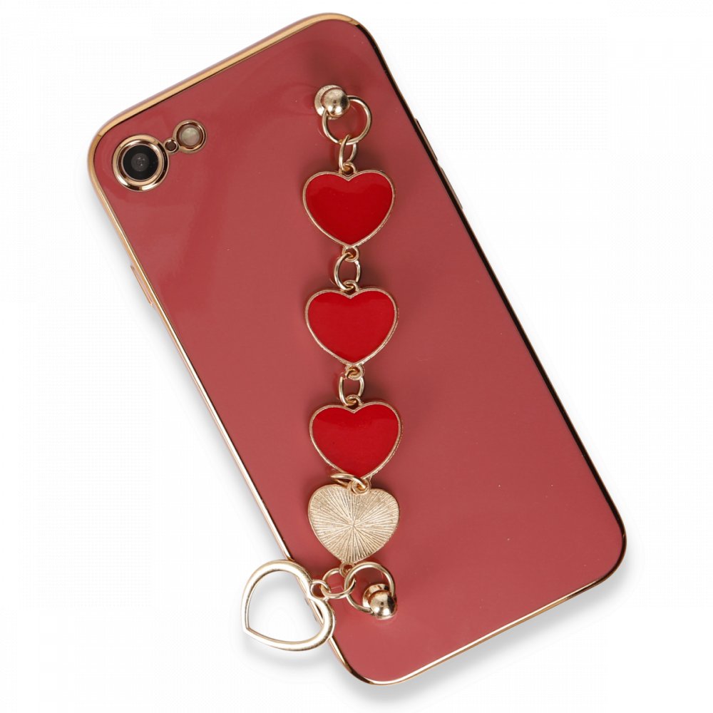  iPhone 7 Kılıf Esila Silikon - Kırmızı