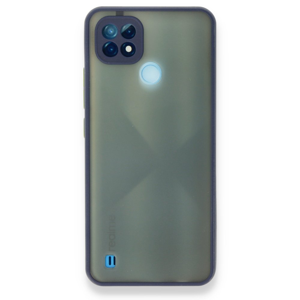 Realme C21 Kılıf Montreal Silikon Kapak - Lacivert Realme C21 Kılıf Montreal Silikon Kapak - Lacivert
