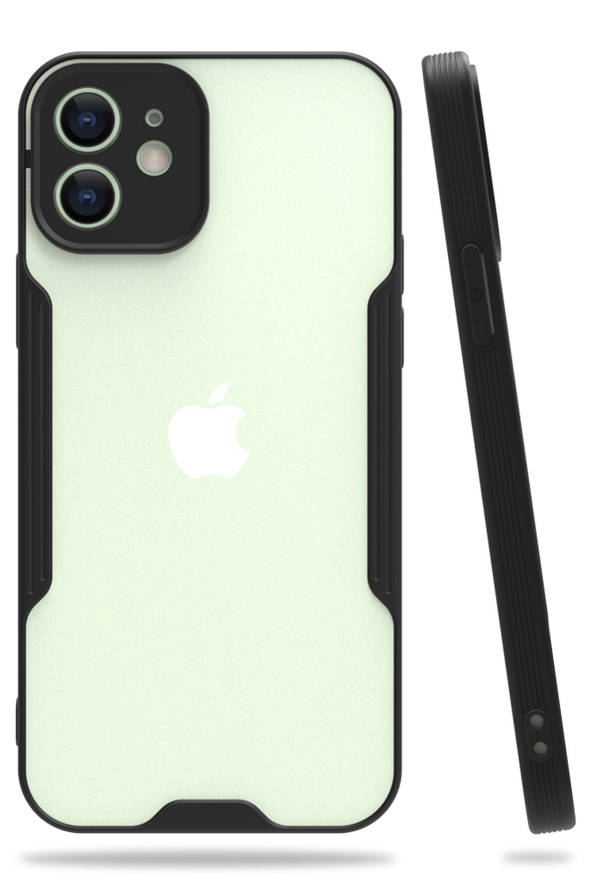 iPhone 12 Mini Kılıf Platin Silikon - Siyah  iPhone 12 Mini Kılıf Platin Silikon - Siyah