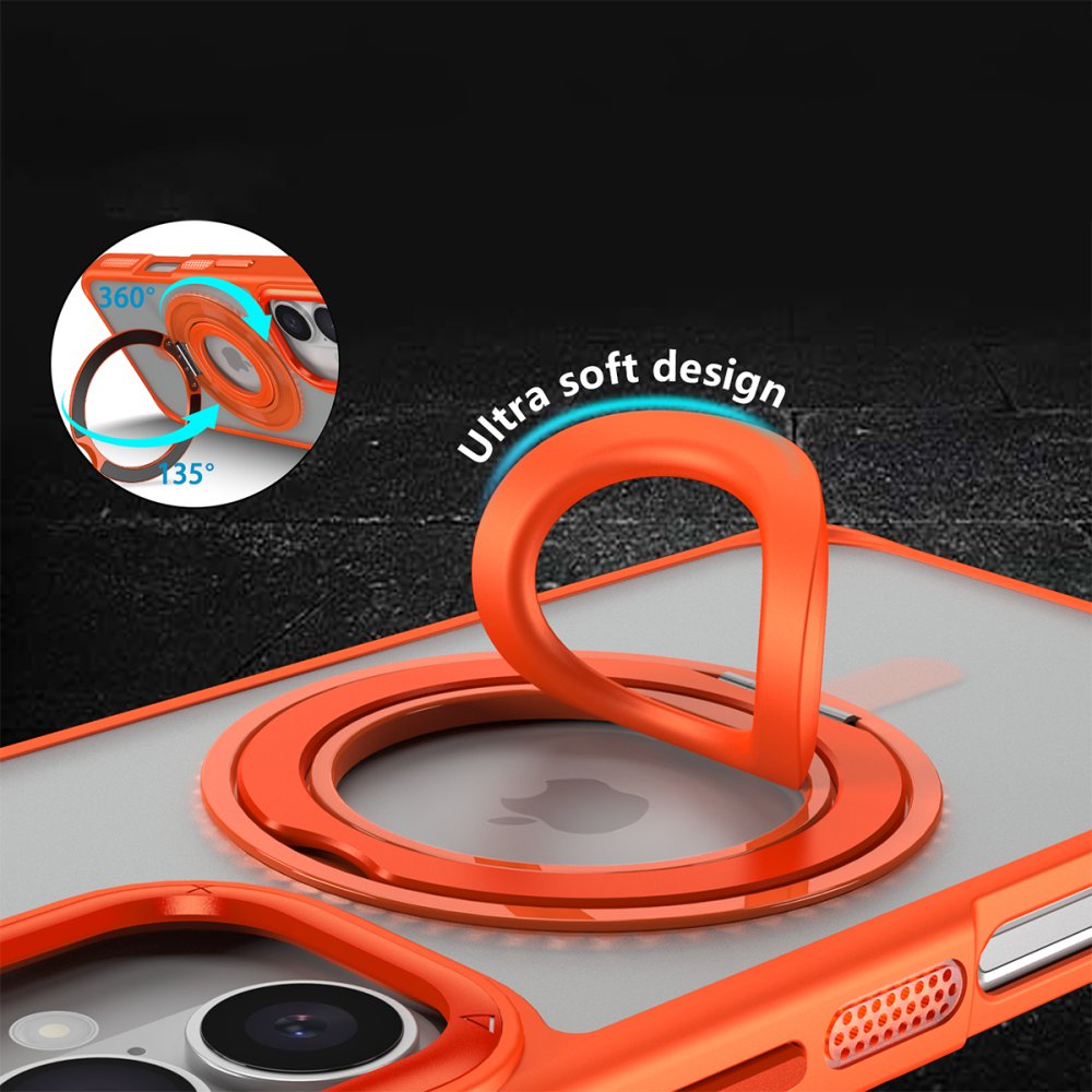 Joko iPhone 16 Banza Magsafe Standlı Kapak - Pembe