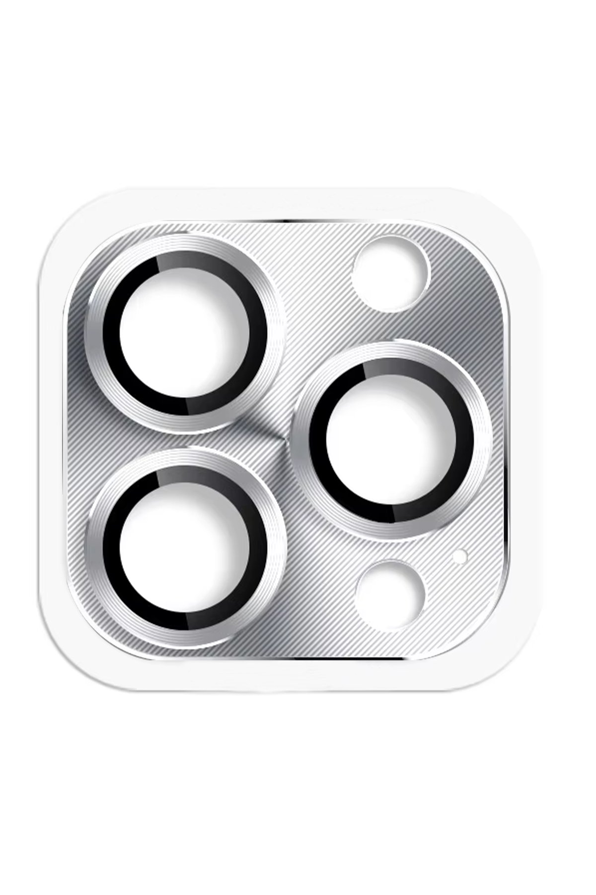  iPhone 16 Pro Max Pers Alüminyum Kamera Lens - Gümüş