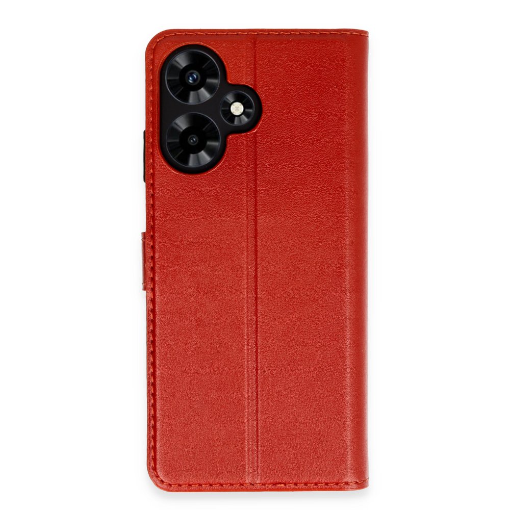 İnfinix Hot 30 4G Kılıf Trend S Plus Kapaklı Kılıf - Kırmızı İnfinix Hot 30 4G Kılıf Trend S Plus Kapaklı Kılıf - Kırmızı
