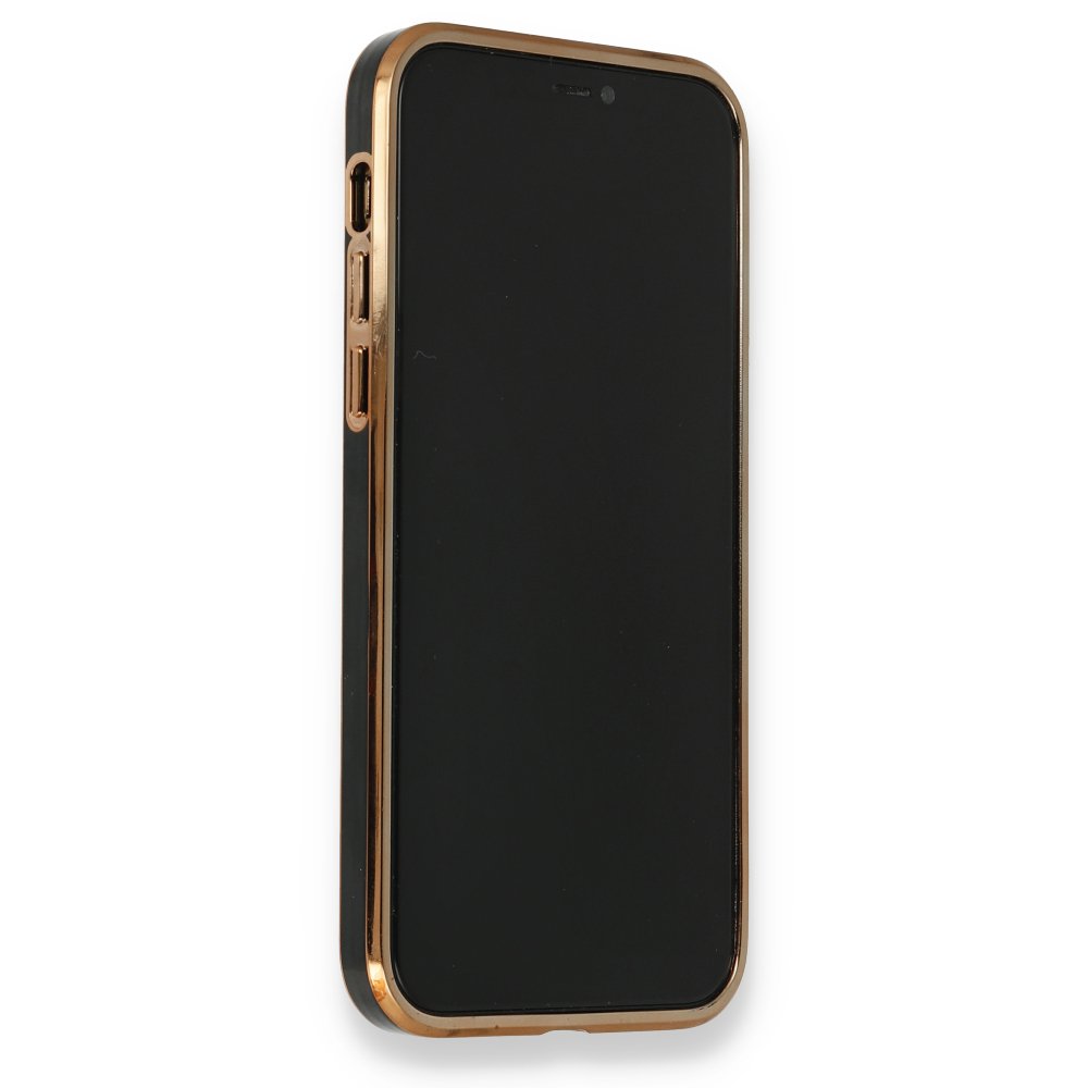  iPhone 12 Pro Kılıf Liva Silikon - Siyah