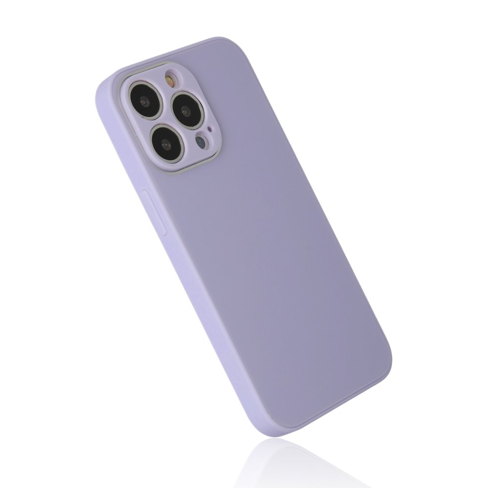 iPhone 14 Pro Kılıf Glass Kapak - Lila  iPhone 14 Pro Kılıf Glass Kapak - Lila