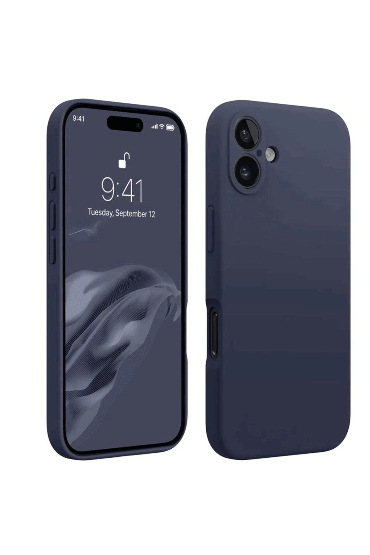 iPhone 16 Kılıf First Silikon - Lacivert  iPhone 16 Kılıf First Silikon - Lacivert