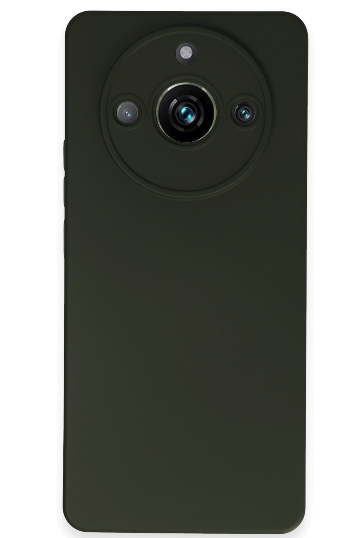 Realme 11 Pro Kılıf Nano içi Kadife Silikon - Koyu Yeşil Realme 11 Pro Kılıf Nano içi Kadife Silikon - Koyu Yeşil