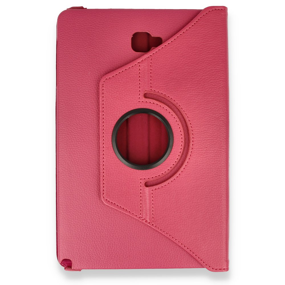  Samsung Galaxy P580 Tab A 10.1 Kılıf 360 Tablet Deri Kılıf - Pembe