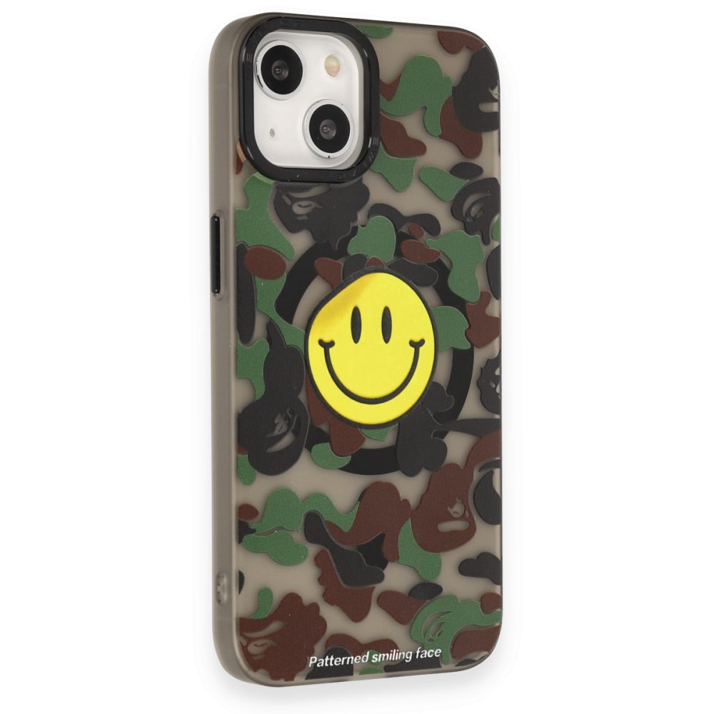  iPhone 14 Kılıf Apollo Magneticsafe Desenli Kapak - Apollo Siyah - 4