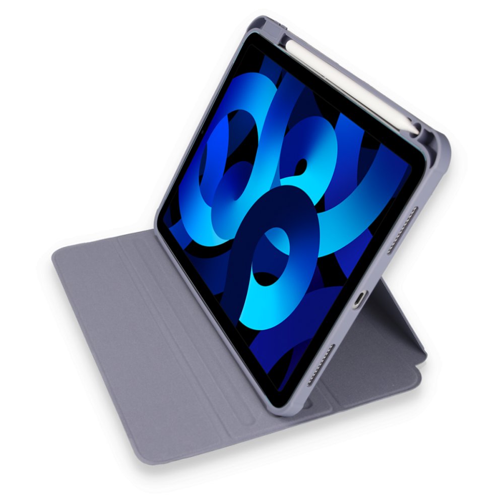  iPad 10.2 (7.nesil) Kılıf Starling 360 Kalemlikli Tablet Kılıf - Lila