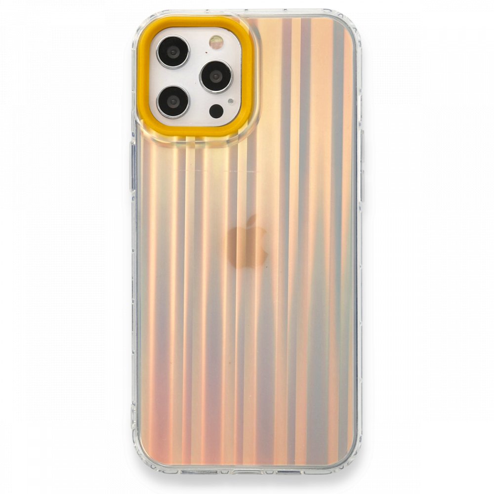  iPhone 12 Pro Kılıf Valensiya Silikon - Çizgi