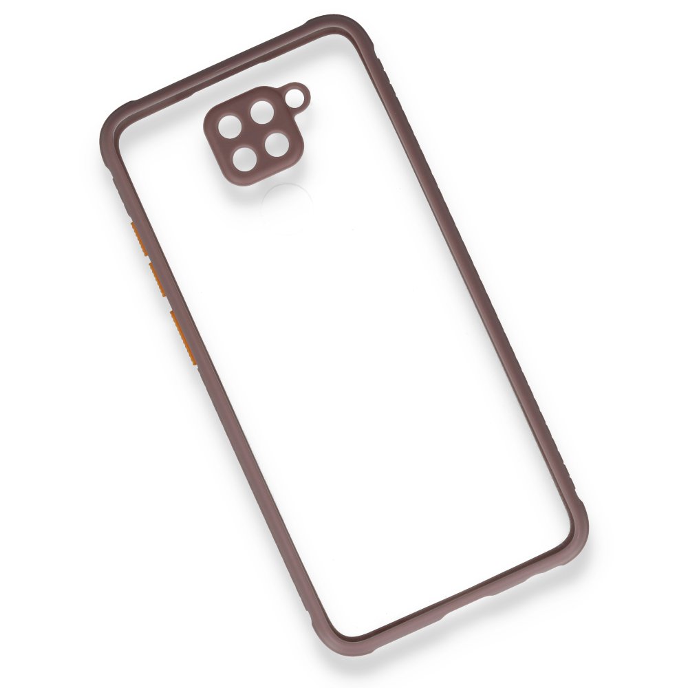 Redmi Note 9 Kılıf Miami Şeffaf Silikon - Açık Mor