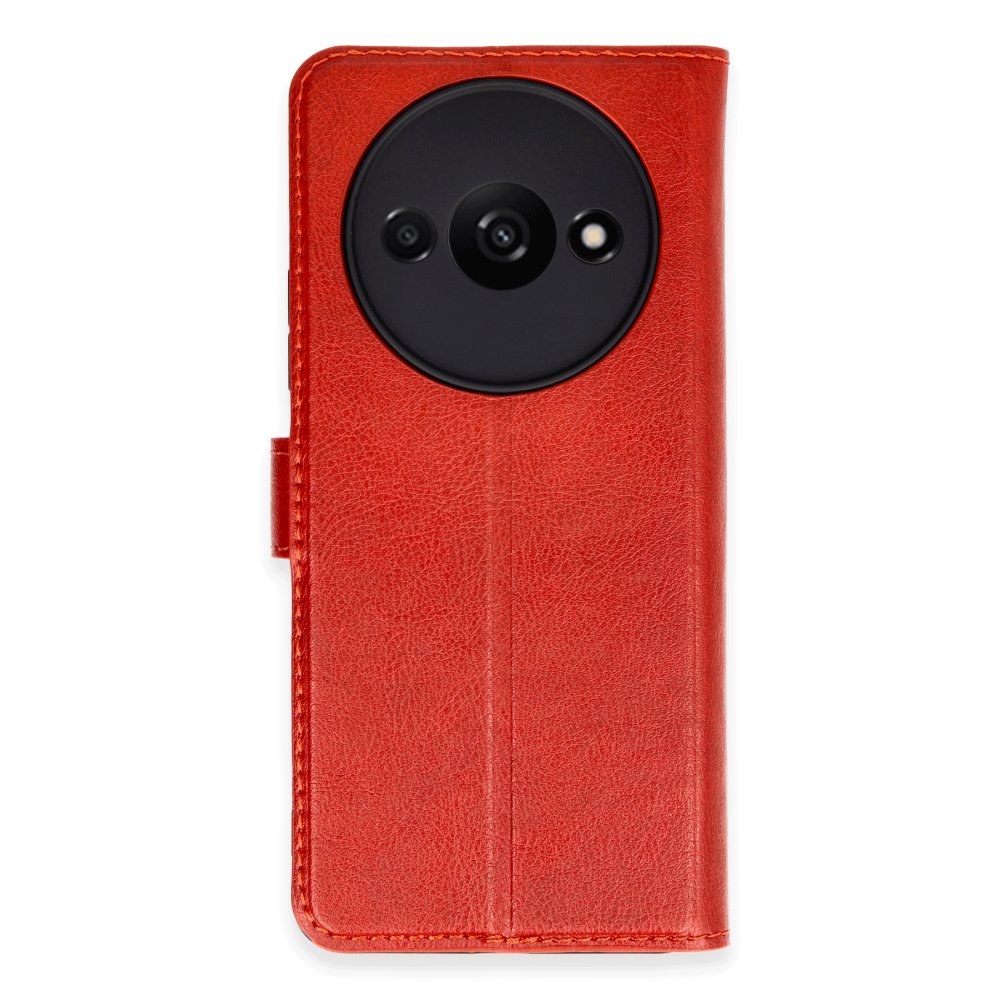 Redmi A3 4G Kılıf Trend S Plus Kapaklı Kılıf - Kırmızı