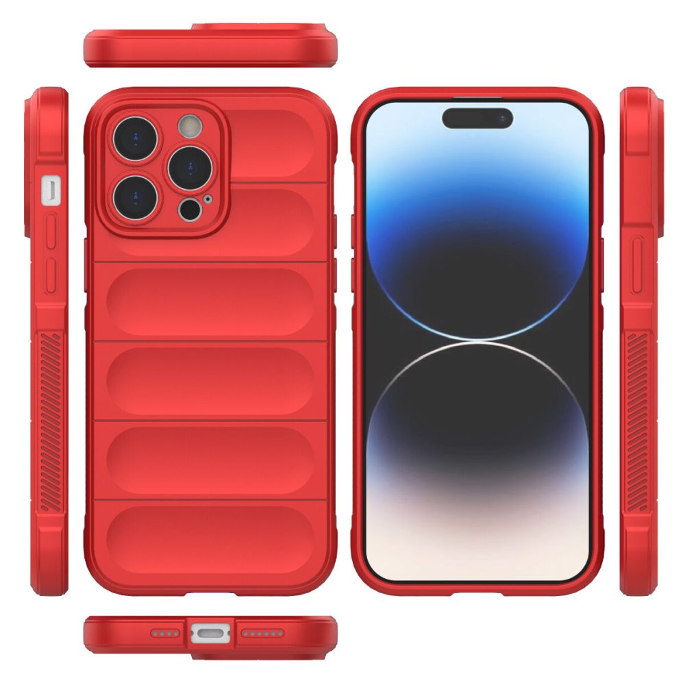  iPhone 13 Pro Max Kılıf Optimum Silikon - Kırmızı