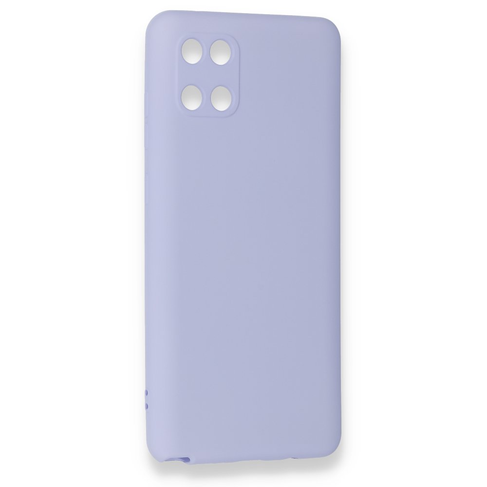  Samsung Galaxy A81 / Note 10 Lite Kılıf Nano içi Kadife Silikon - Lila