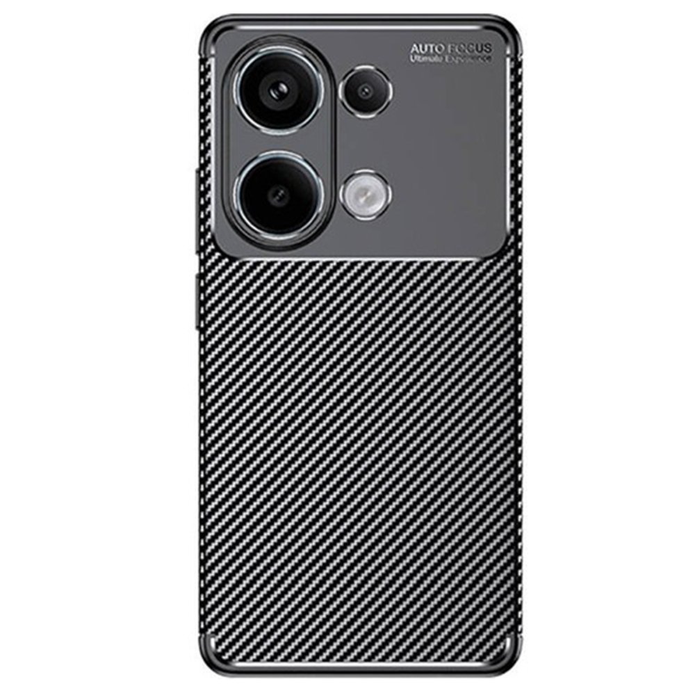 Redmi Note 13 Pro 4G Kılıf Auto Focus Karbon Kapak - Siyah