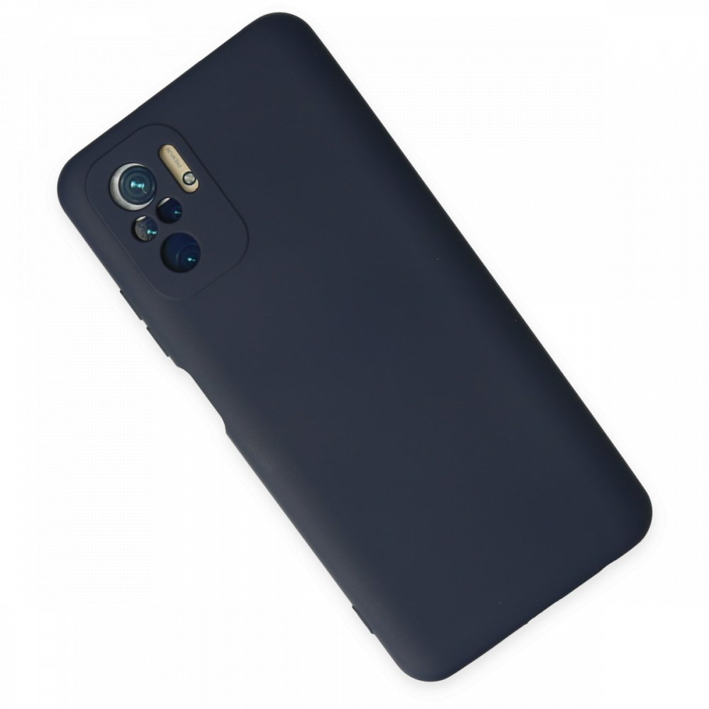 Redmi Note 10S Kılıf Nano içi Kadife Silikon - Lacivert