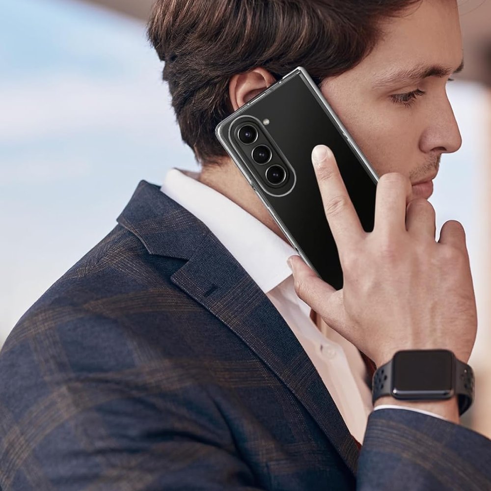  Samsung Galaxy Z Fold 6 Kılıf Pc Sert Şeffaf Kapak - Şeffaf