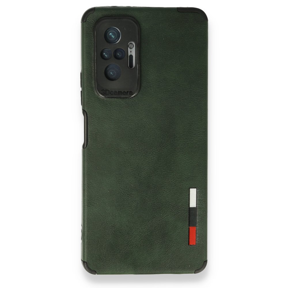 Redmi Note 10 Pro Kılıf Loop Deri Silikon - Yeşil