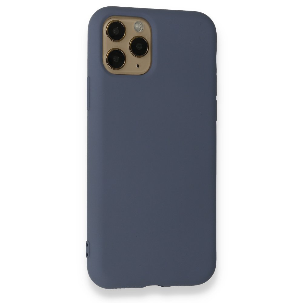  iPhone 11 Pro Kılıf Nano içi Kadife Silikon - Gri