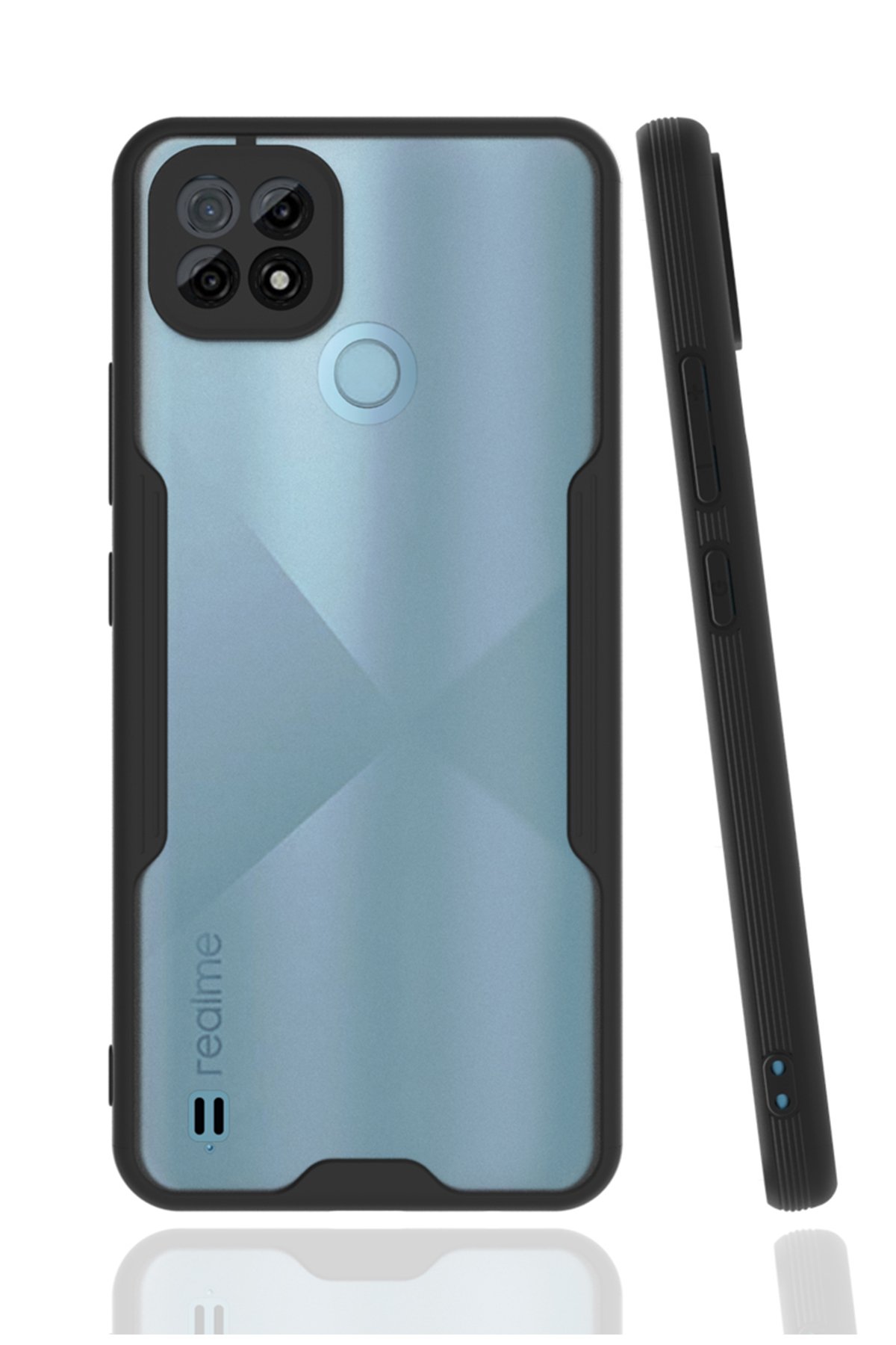 Realme C21 Kılıf Platin Silikon - Siyah Realme C21 Kılıf Platin Silikon - Siyah
