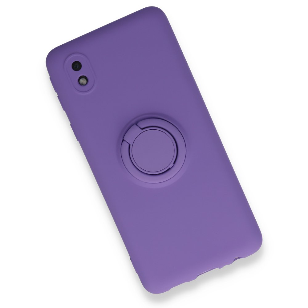  Samsung Galaxy A01 Core Kılıf Viktor Yüzüklü Silikon - Mor
