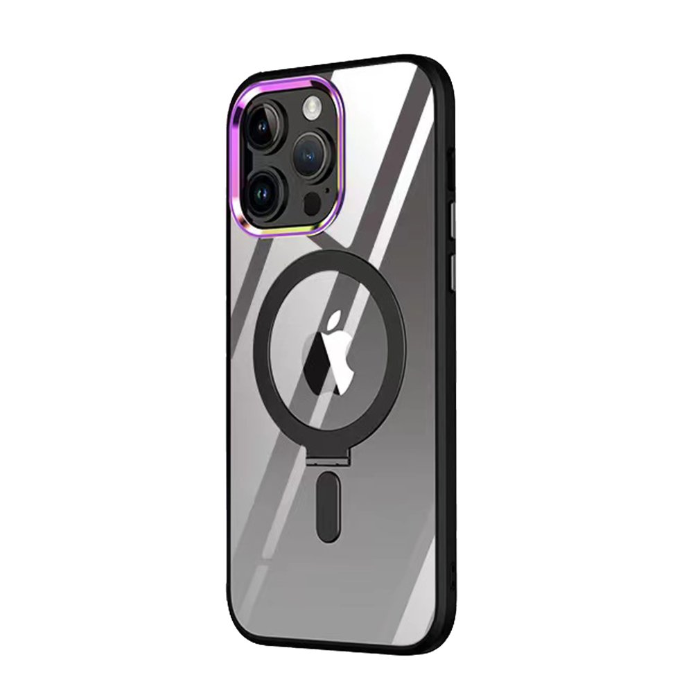  iPhone 15 Pro Max Kılıf Mudo Magneticsafe Standlı Kapak - Siyah