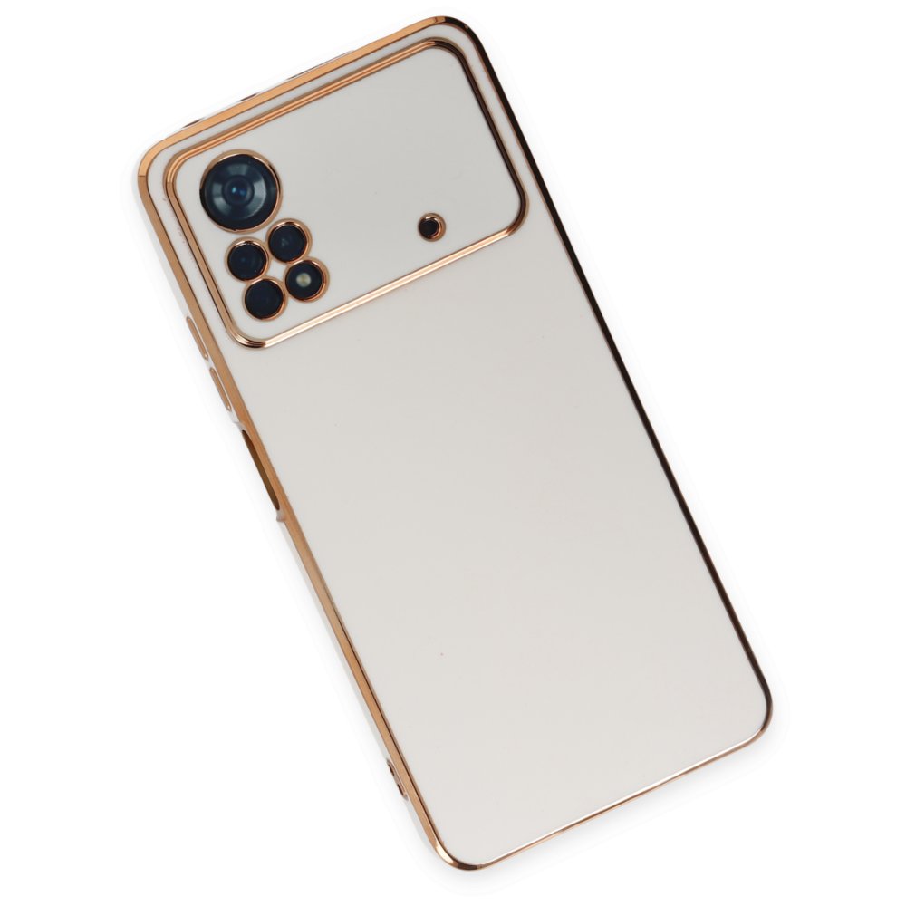  Xiaomi Poco X4 Pro 5G Kılıf Volet Silikon - Beyaz