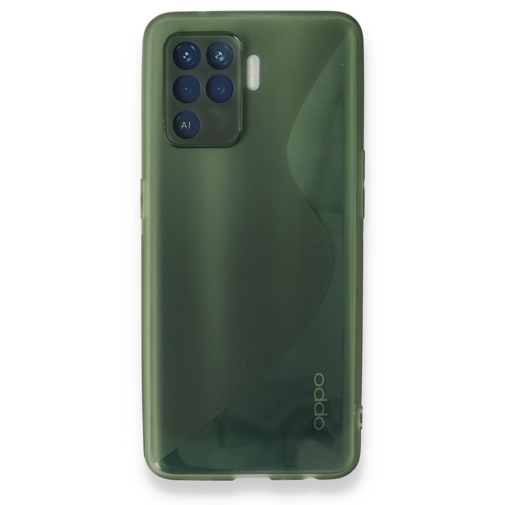  Oppo Reno 5 Lite Kılıf S Silikon - Yeşil