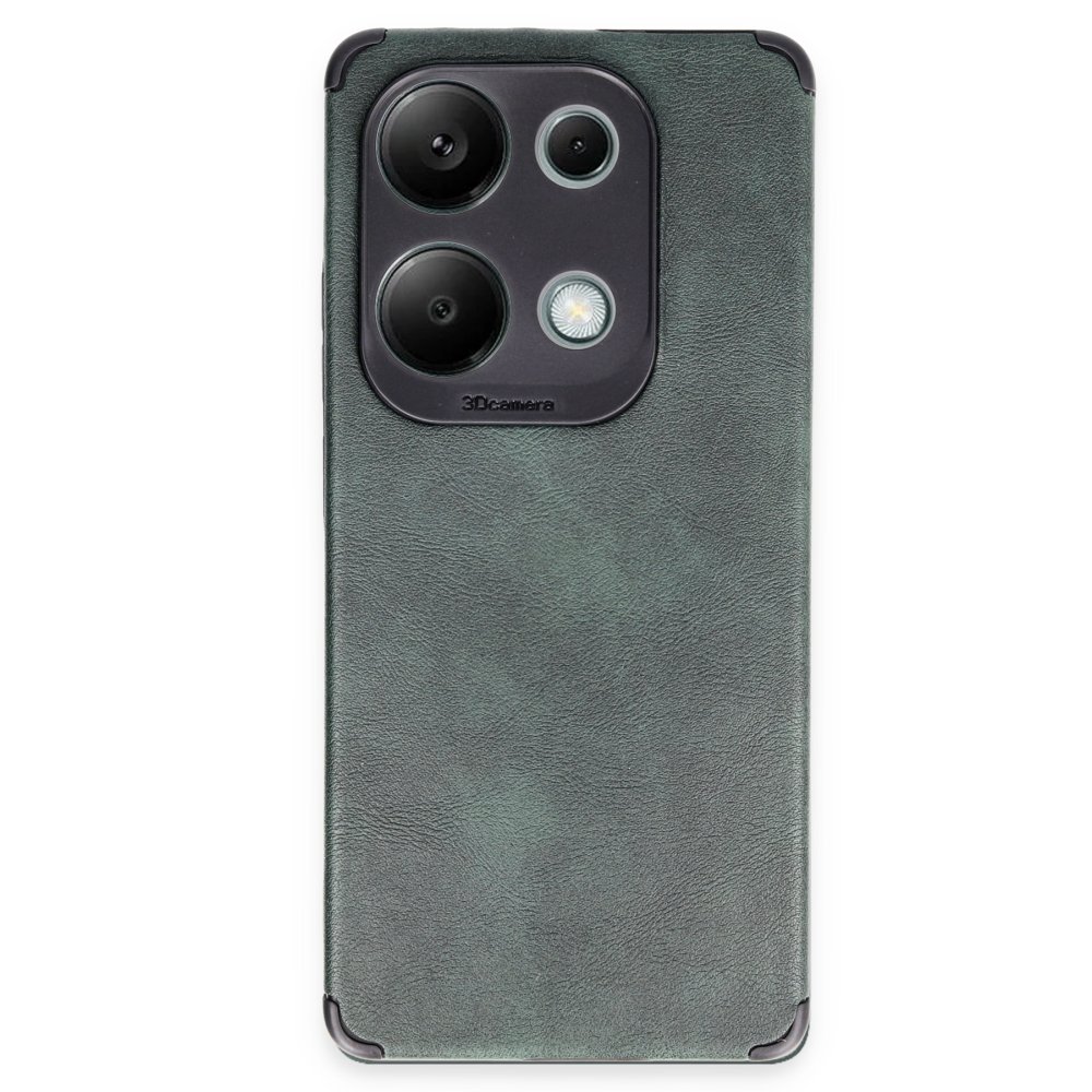 Redmi Note 13 4G Kılıf Loop Deri Silikon - Yeşil