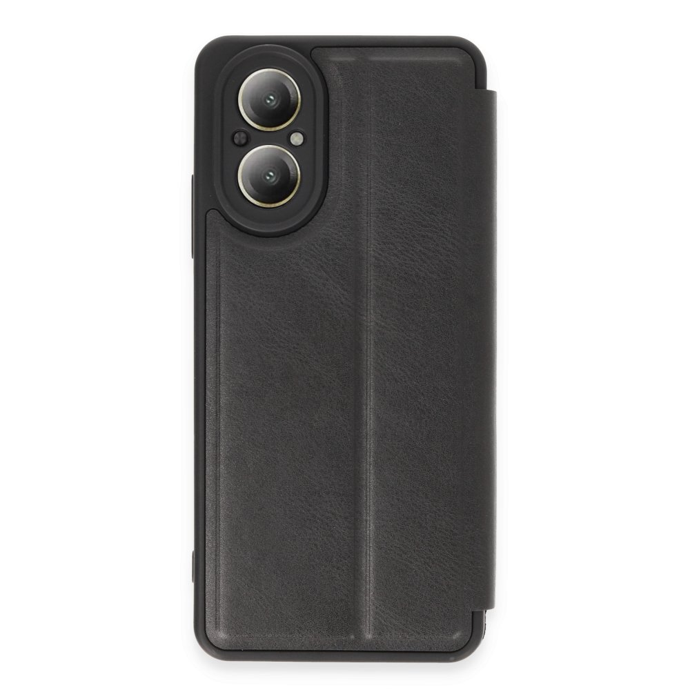 Realme 12 Lite Kılıf Flip Cover - Siyah  Realme 12 Lite Kılıf Flip Cover - Siyah