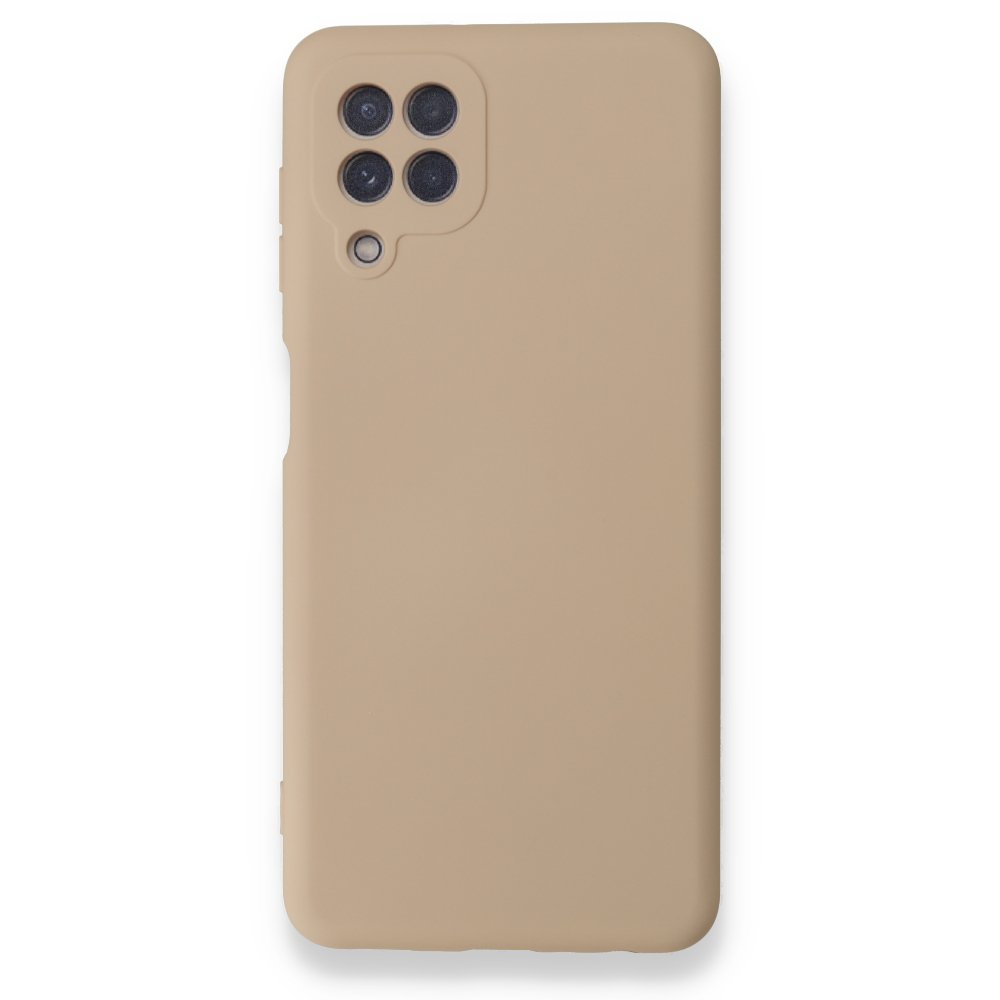  Samsung Galaxy M22 Kılıf Nano içi Kadife Silikon - Pudra