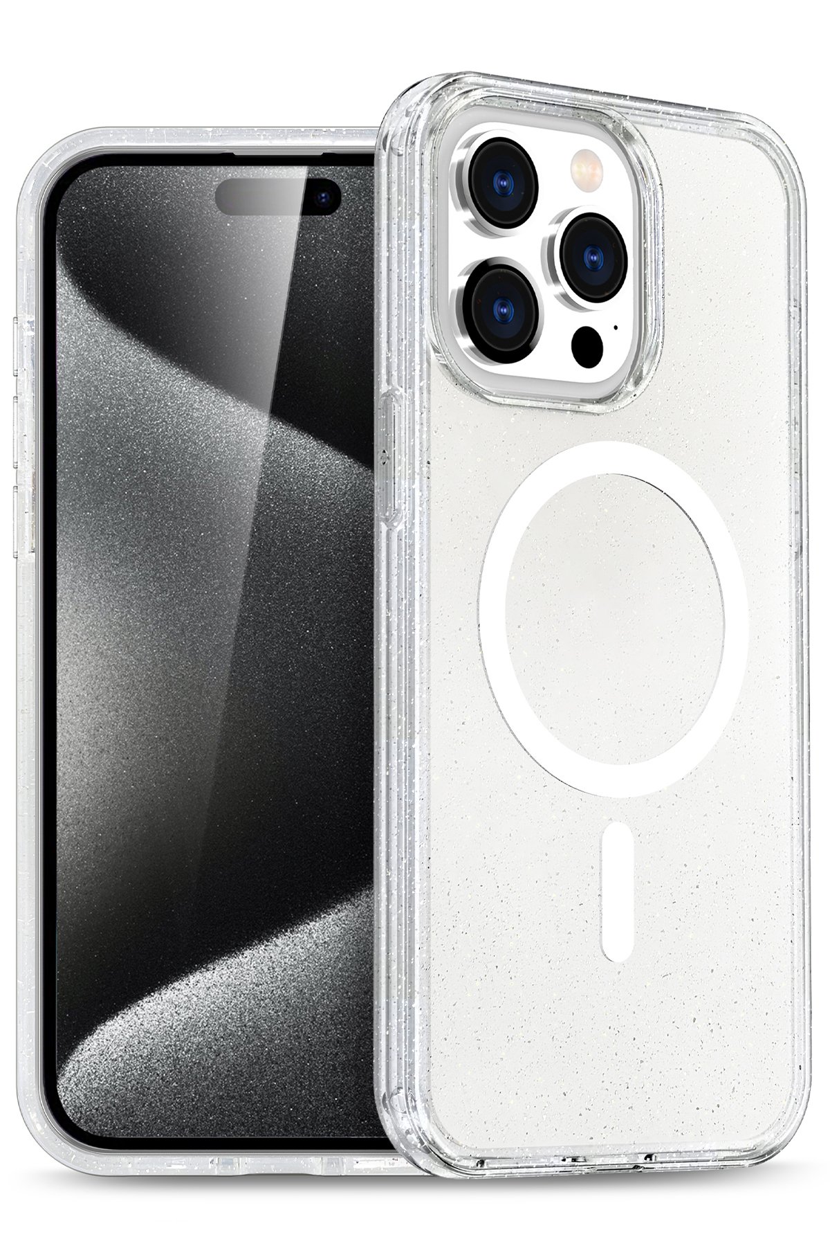 iPhone 16 Pro Kılıf Glow Magsafe Kapak - Şeffaf iPhone 16 Pro Kılıf Glow Magsafe Kapak - Şeffaf