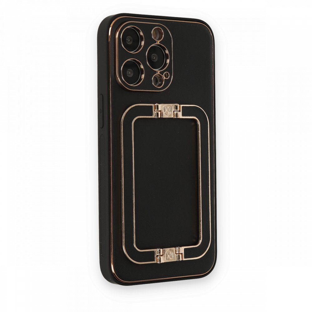 iPhone 13 Pro Kılıf Coco Elit Kapak - Siyah iPhone 13 Pro Kılıf Coco Elit Kapak - Siyah