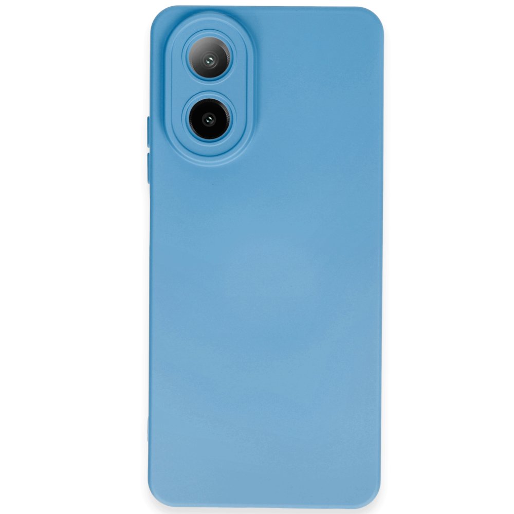 Oppo A38 Kılıf Nano içi Kadife Silikon - Mavi Oppo A38 Kılıf Nano içi Kadife Silikon - Mavi
