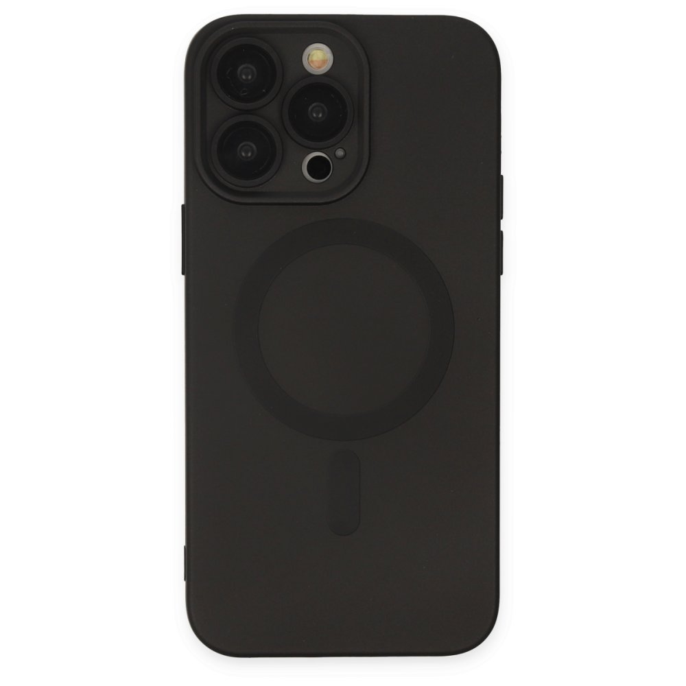  iPhone 13 Pro Kılıf Moshi Lens Magneticsafe Silikon - Siyah