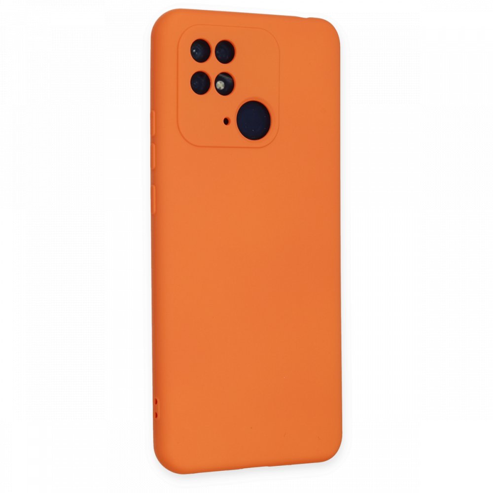 Xiaomi Poco C40 Kılıf Nano içi Kadife Silikon - Turuncu Xiaomi Poco C40 Kılıf Nano içi Kadife Silikon - Turuncu