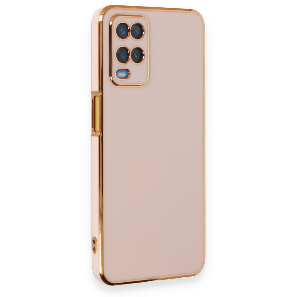 Oppo A54 4G Kılıf Volet Silikon - Pembe Oppo A54 4G Kılıf Volet Silikon - Pembe