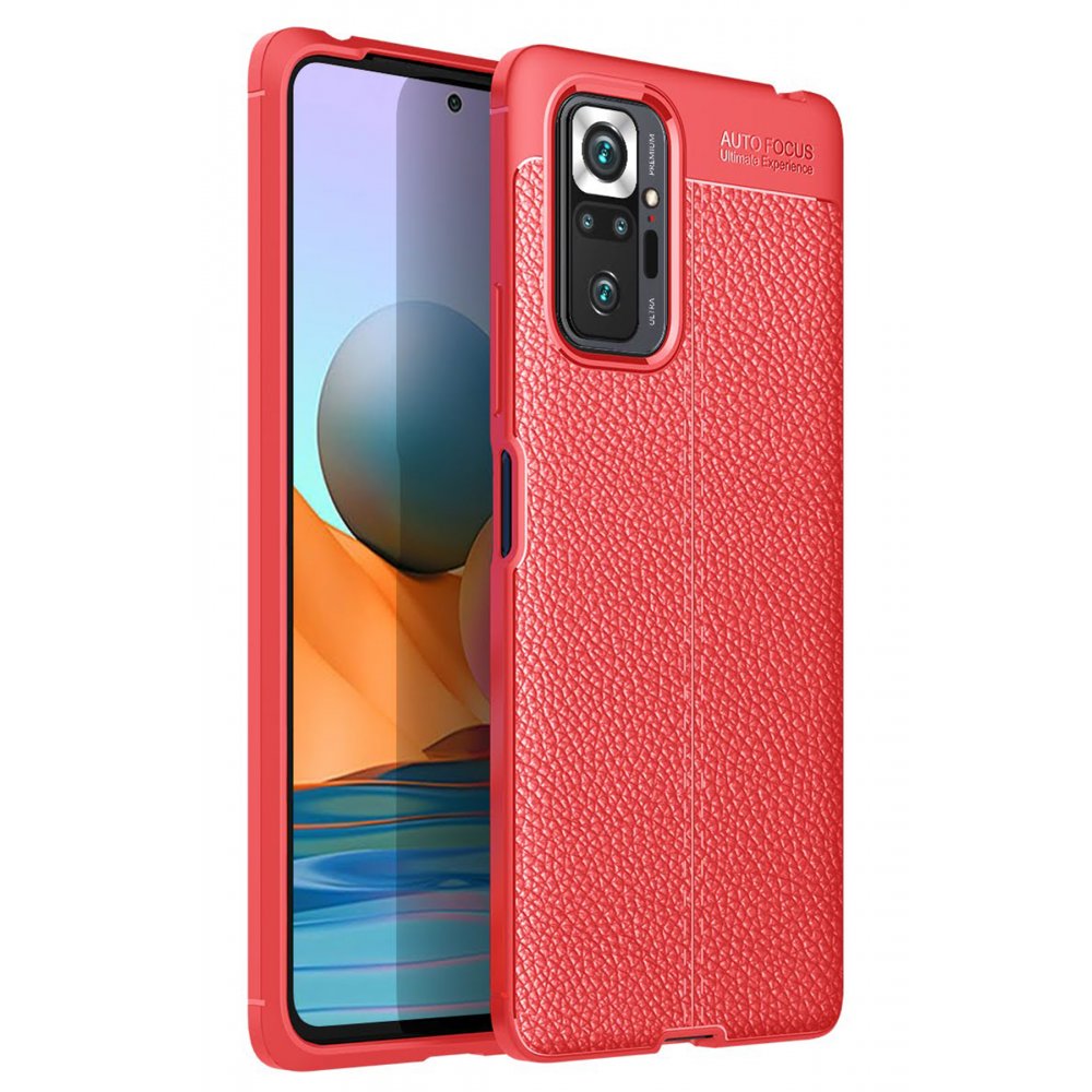 Redmi Note 10 Pro Kılıf Auto Focus Kapak - Kırmızı