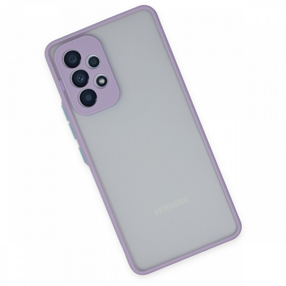  Samsung Galaxy A33 5G Kılıf Montreal Silikon Kapak - Mor