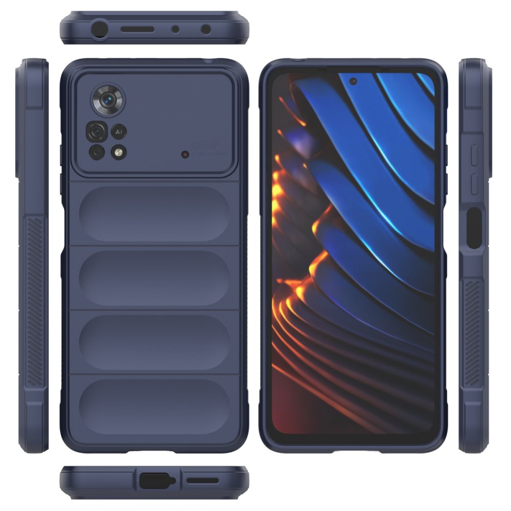  Xiaomi Poco X4 Pro 5G Kılıf Optimum Silikon - Lacivert