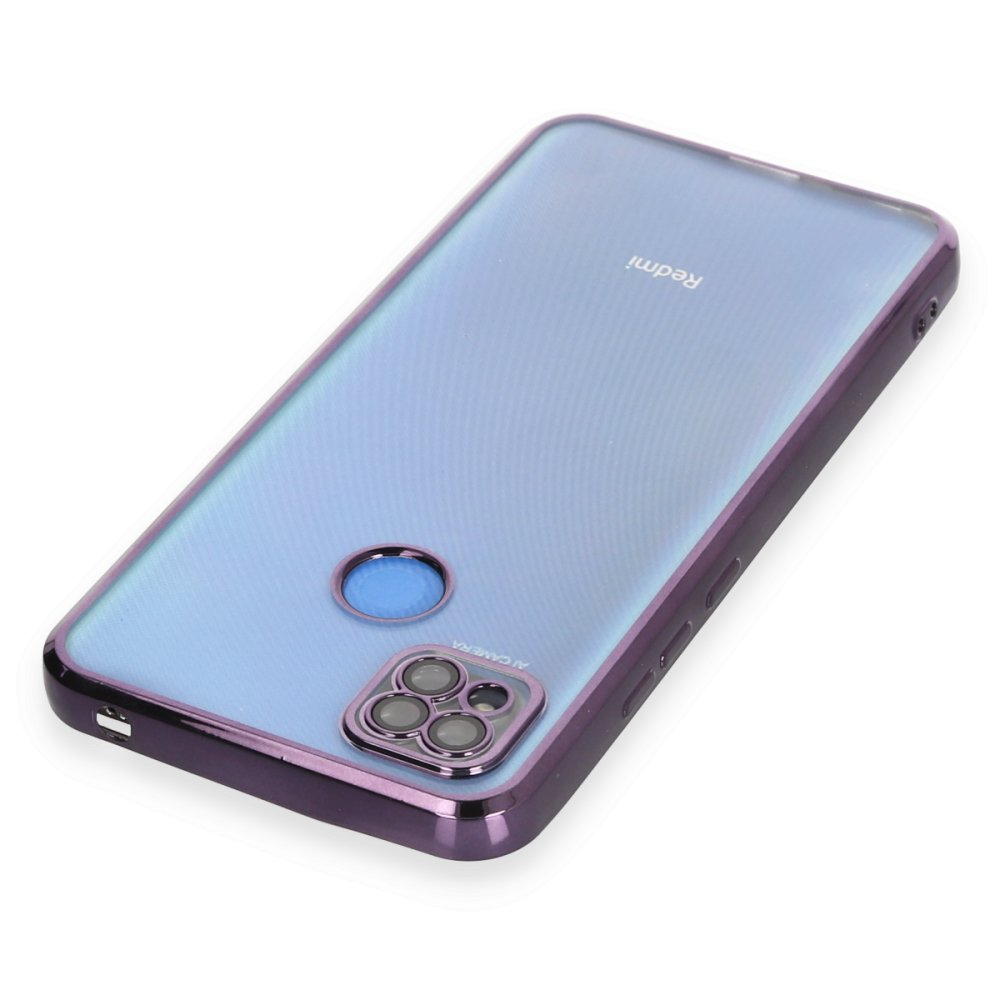 Redmi 9C Kılıf Razer Lensli Silikon - Mor